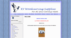 Desktop Screenshot of kvwoodcarvingsupplies.com